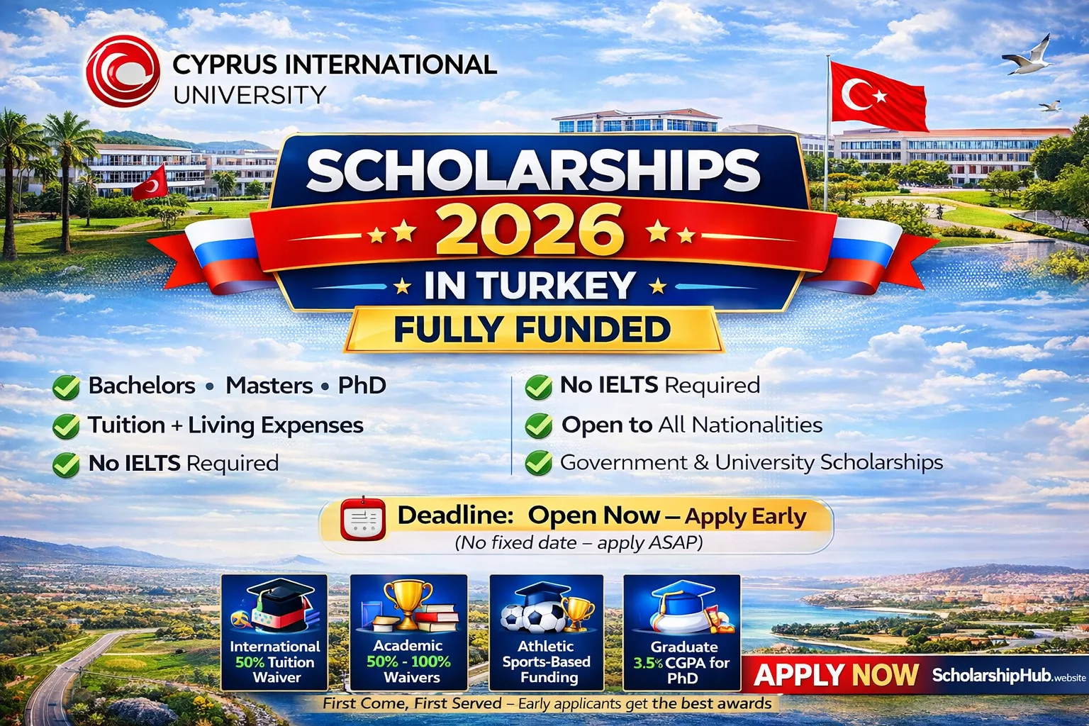 Cyprus International University Scholarships 2026 in Northern Cyprus (Fully Funded)