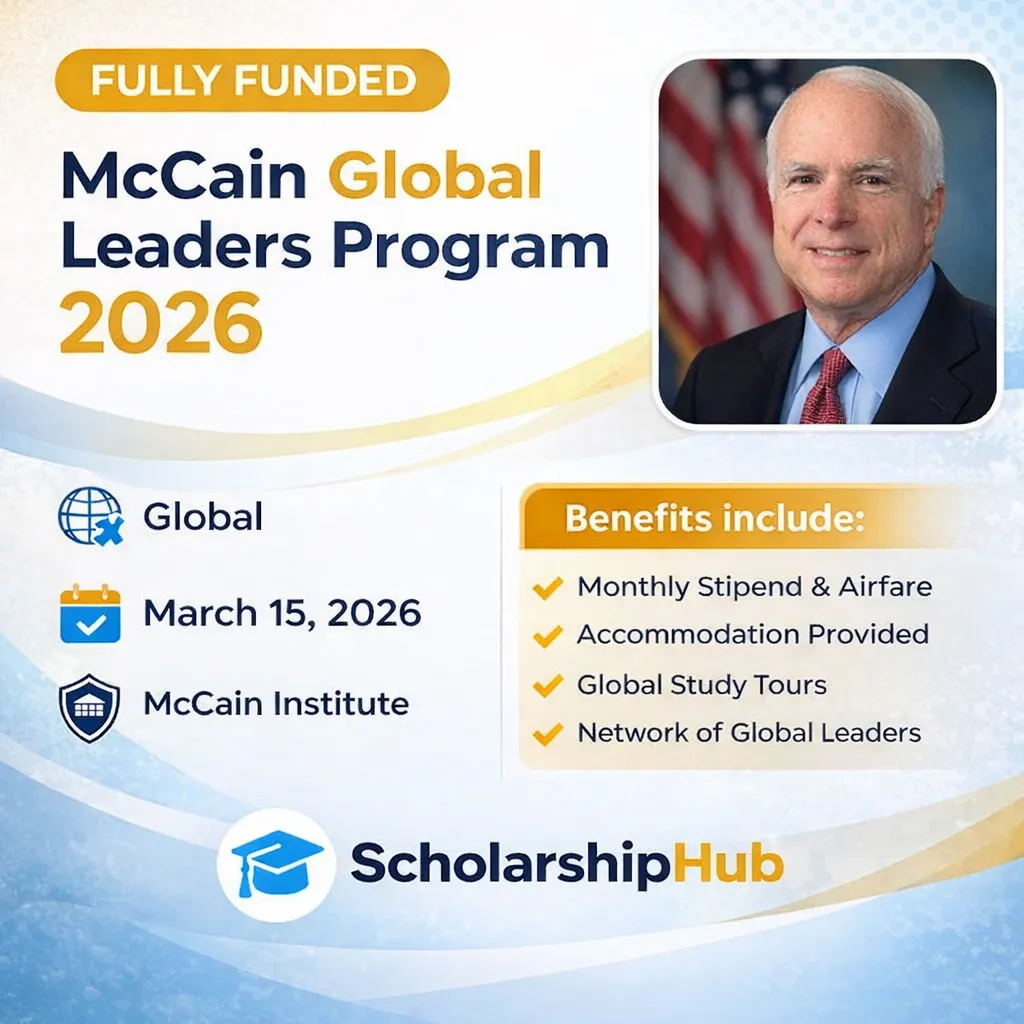 McCain Global Leaders Program 2026 (Fully Funded)