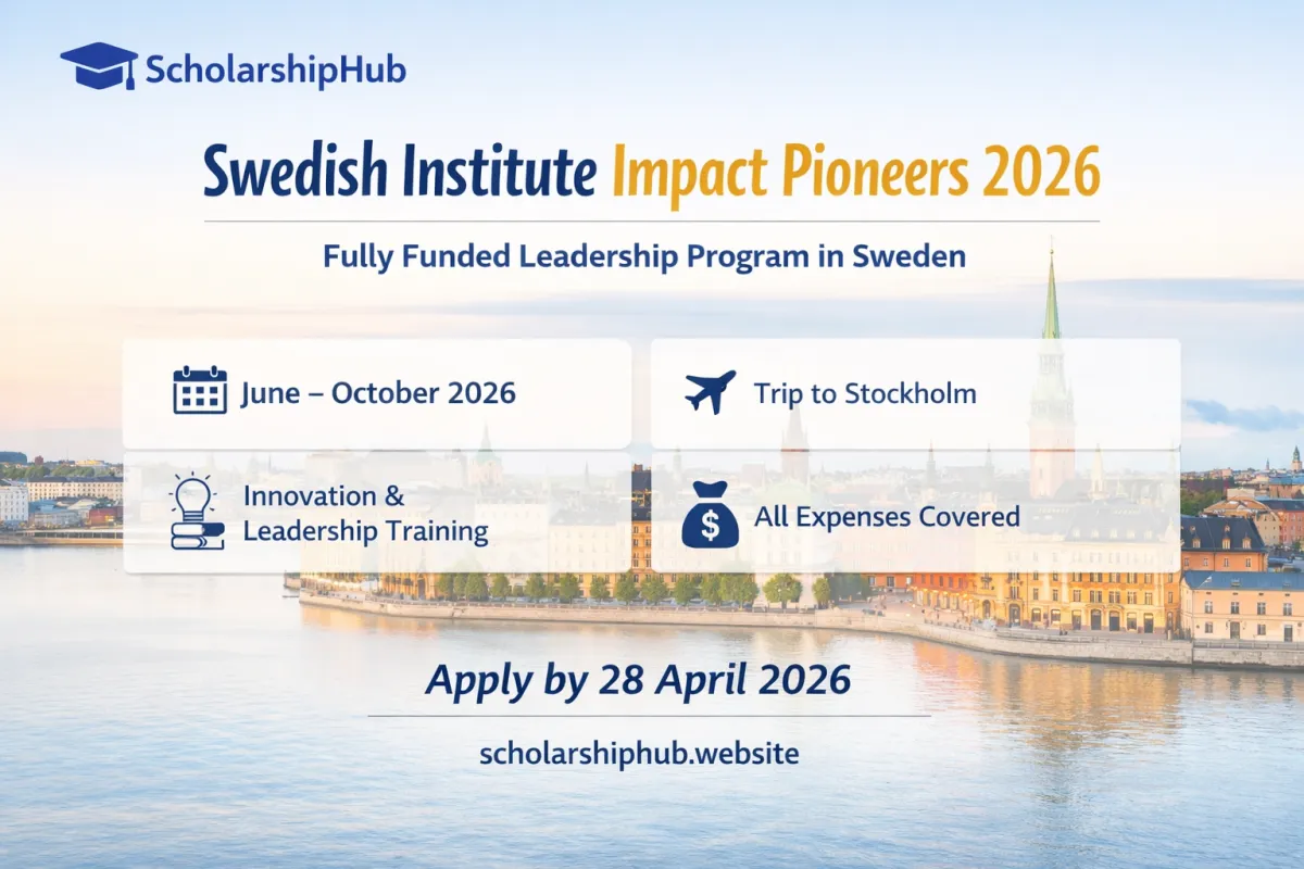 Swedish Institute Impact Pioneers 2026 in Sweden (Fully Funded Leadership Program)