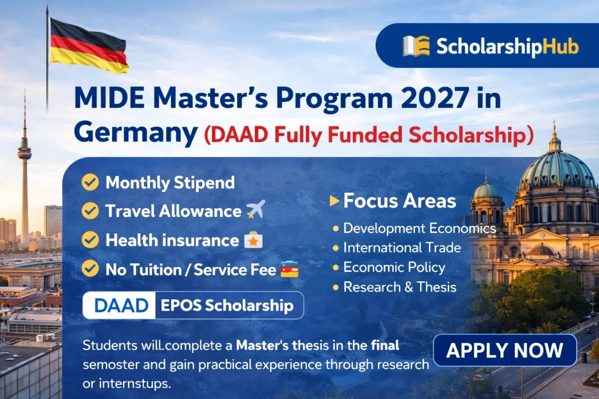 🇩🇪 MIDE Master’s Program 2027 in Germany (DAAD Fully Funded Scholarship)