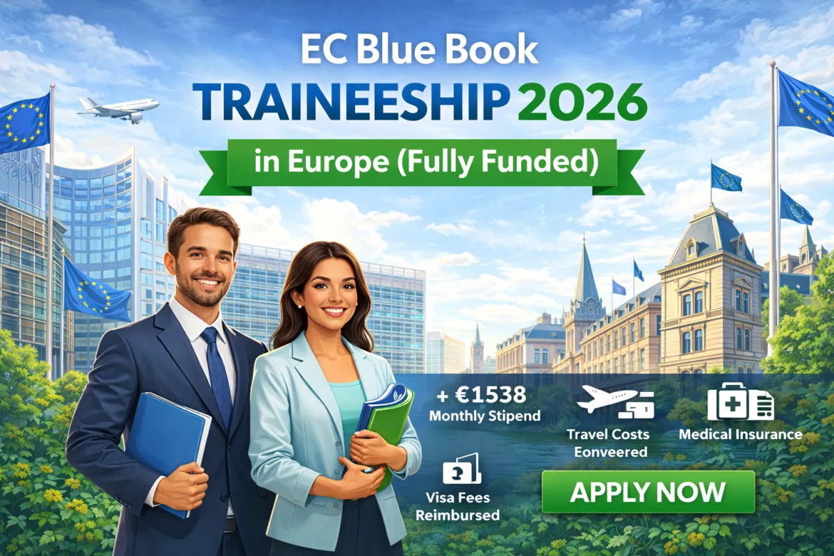 EC Blue Book Traineeship 2026 in Europe (Fully Funded)