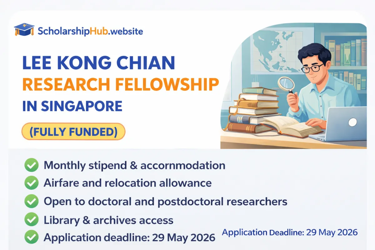 Lee Kong Chian Research Fellowship 2026 in Singapore (Fully Funded)