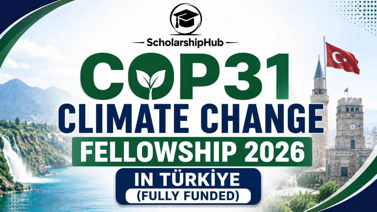 COP31 Climate Change Fellowship 2026 in Türkiye (Fully Funded)